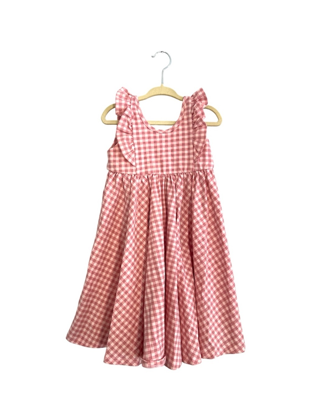Remie Girl twirl dress pink white size 5 girls